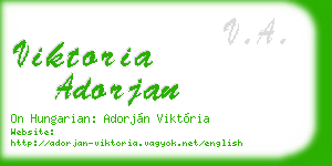 viktoria adorjan business card